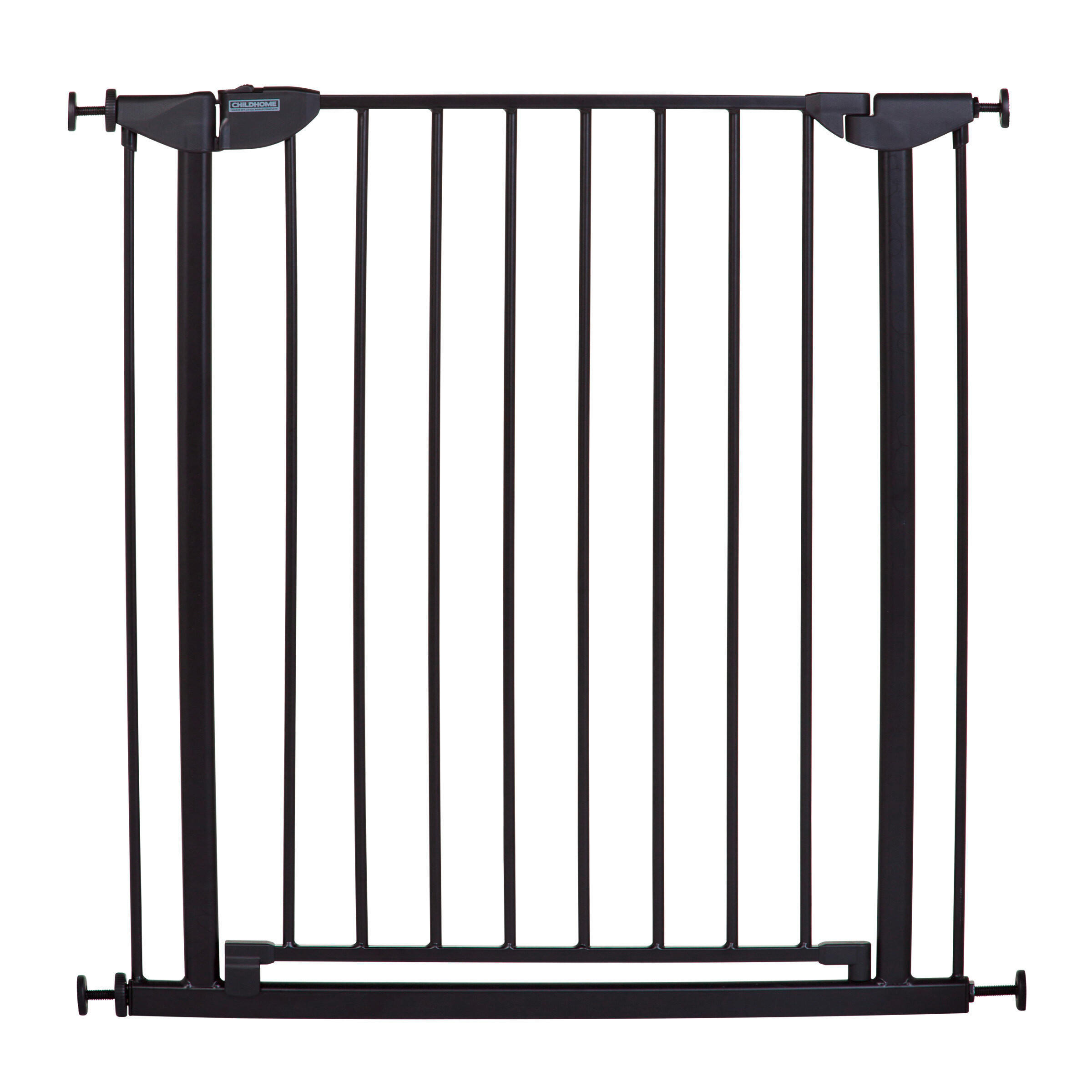 TÜRSCHUTZGITTER  - Schwarz, Basics, Metall (78/72/4cm) - Childhome