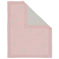 SCHMUSEDECKE Sterne  80/100 cm  - Rosa/Grau, Design, Textil (80/100cm) - Patinio