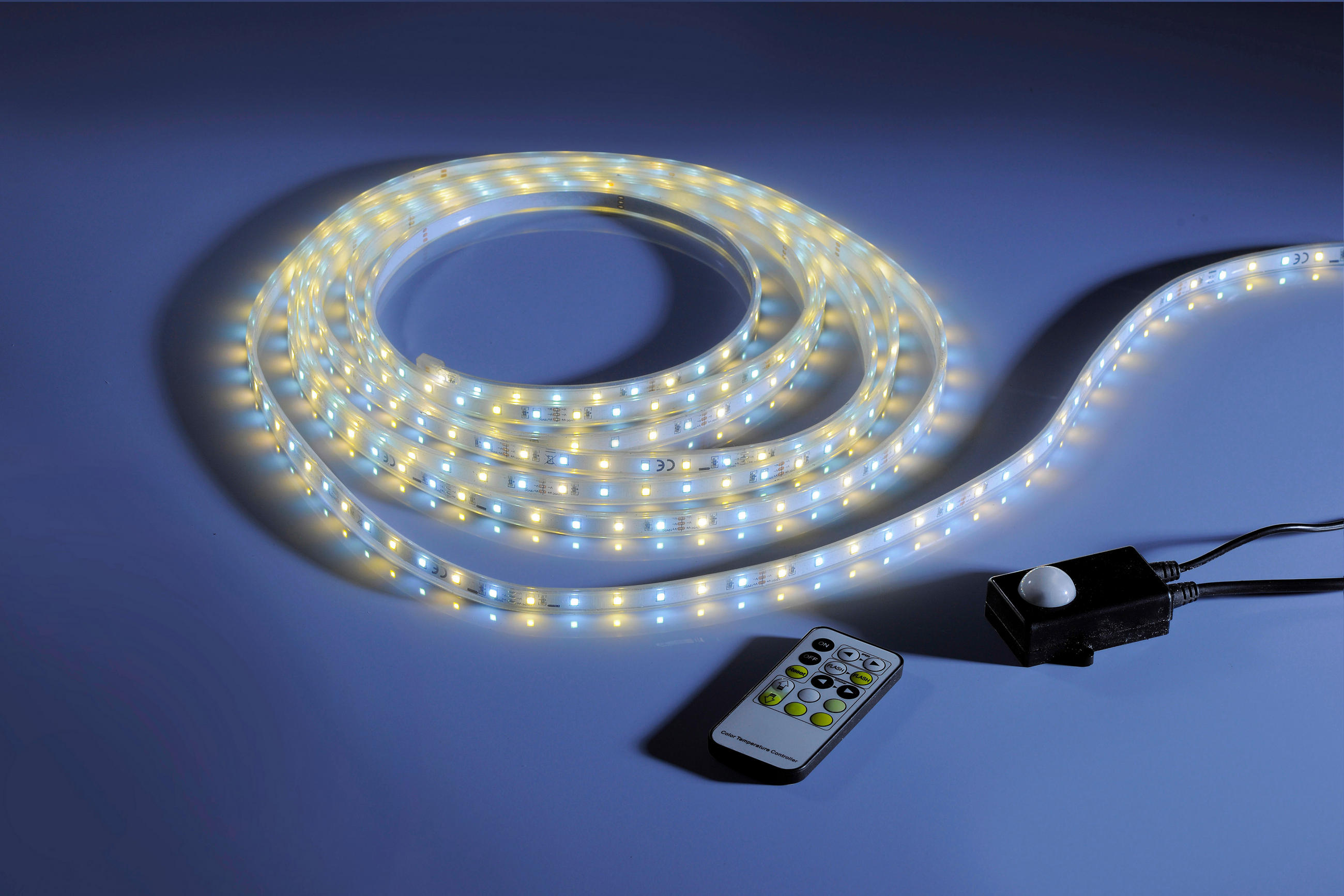 LED-STRIP CCT BEWEGUNGSSENSOR TEANIA 500/1,5/0,5 cm   - Transparent/Weiß, Design, Kunststoff/Metall (500/1,5/0,5cm) - P & B