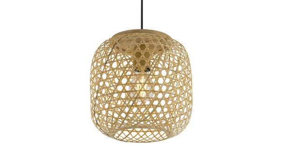 HÄNGELEUCHTE 23/135 cm - Naturfarben, Design, Naturmaterialien/Kunststoff (23/135cm) - Novel