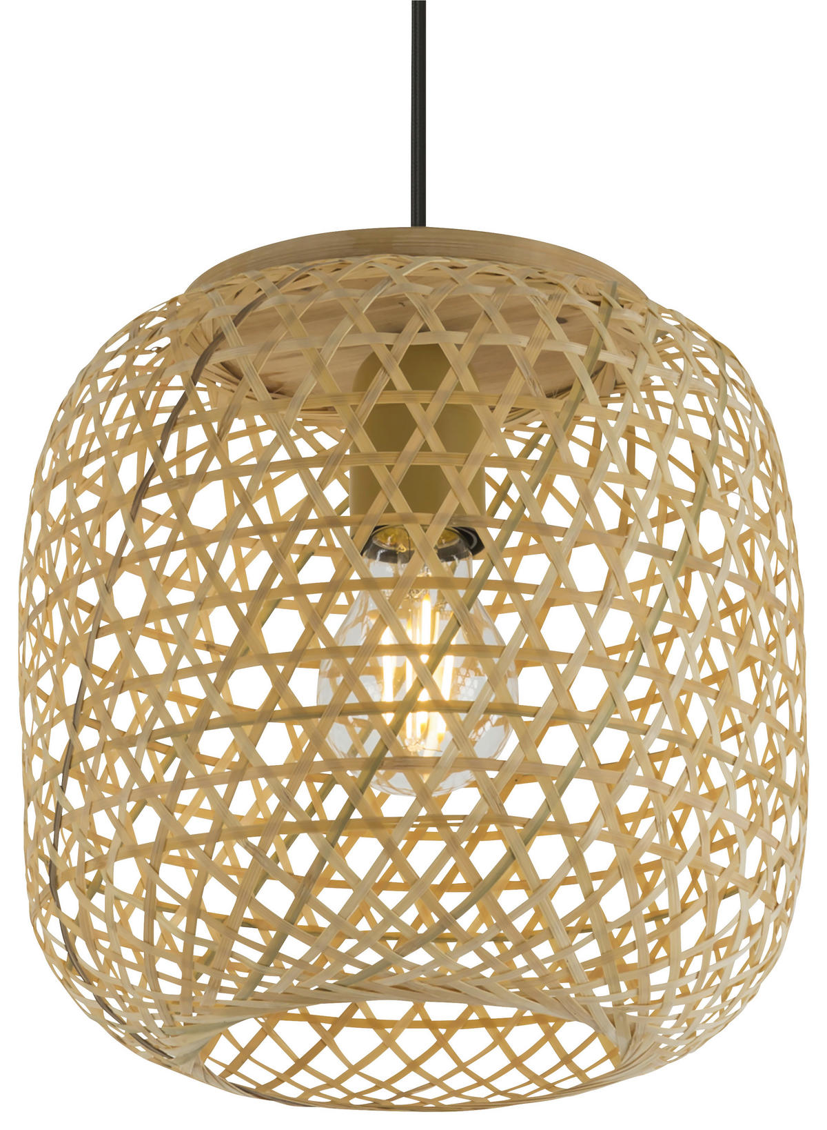 HÄNGELEUCHTE 23/135 cm    - Naturfarben, Design, Naturmaterialien/Kunststoff (23/135cm) - Novel