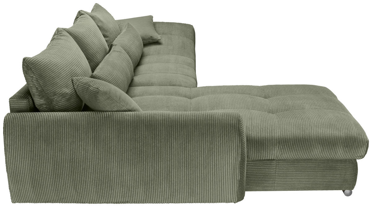 Freisteller von Carryhome ECKSOFA Olivgrün Cord.