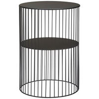 BEISTELLTISCH 39/39/55 cm Schwarz rund  - Schwarz, Trend, Metall (39/39/55cm) - Landscape