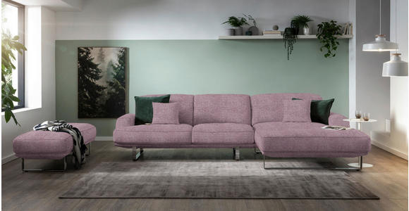 ECKSOFA Flieder Webstoff  - Flieder, Design, Textil/Metall (304/184cm) - Dieter Knoll