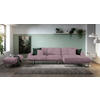 ECKSOFA in Webstoff Flieder  304/184 cm  - Flieder, Design, Textil/Metall (304/184cm) - Dieter Knoll