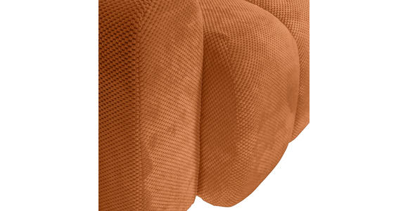 ECKSOFA Rostfarben Flachgewebe - Rostfarben/Schwarz, KONVENTIONELL, Kunststoff/Textil (256/157cm) - Carryhome