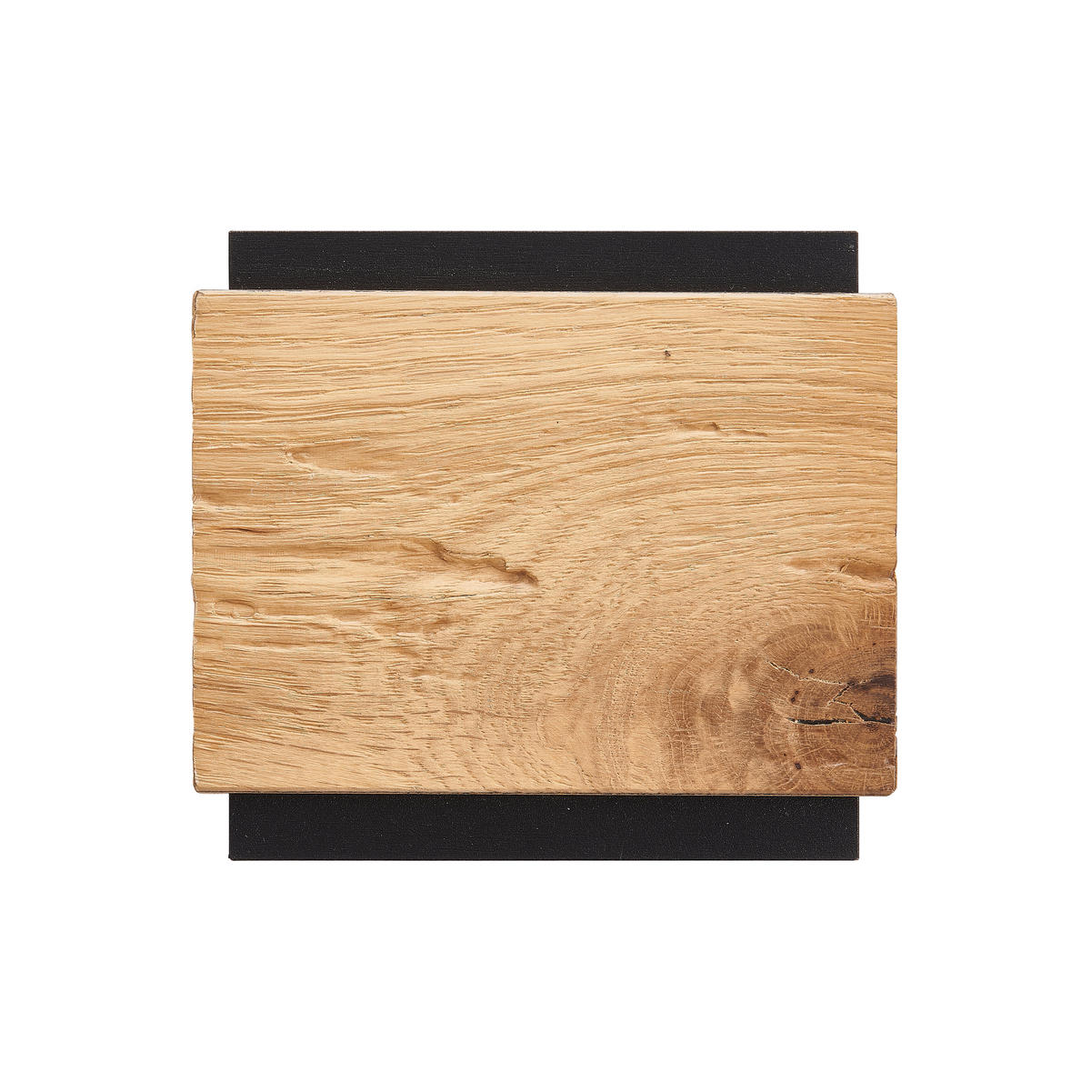 LED-WANDLEUCHTE Form 10/11/11 cm  - Eichefarben/Schwarz, Natur, Holz/Metall (10/11/11cm) - Grossmann