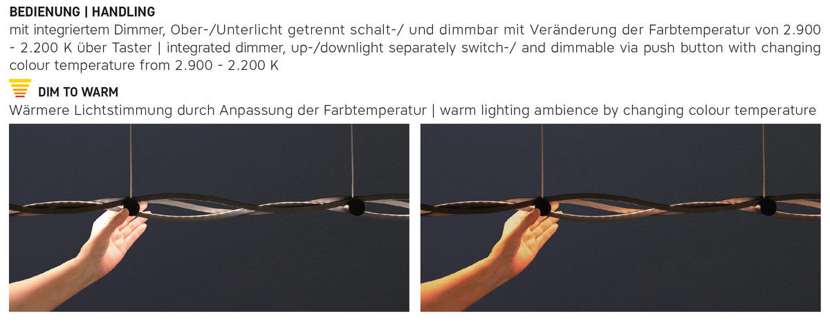 LED-HÄNGELEUCHTE  - Design, Metall (120,0/max.165 cm/10,0cm)