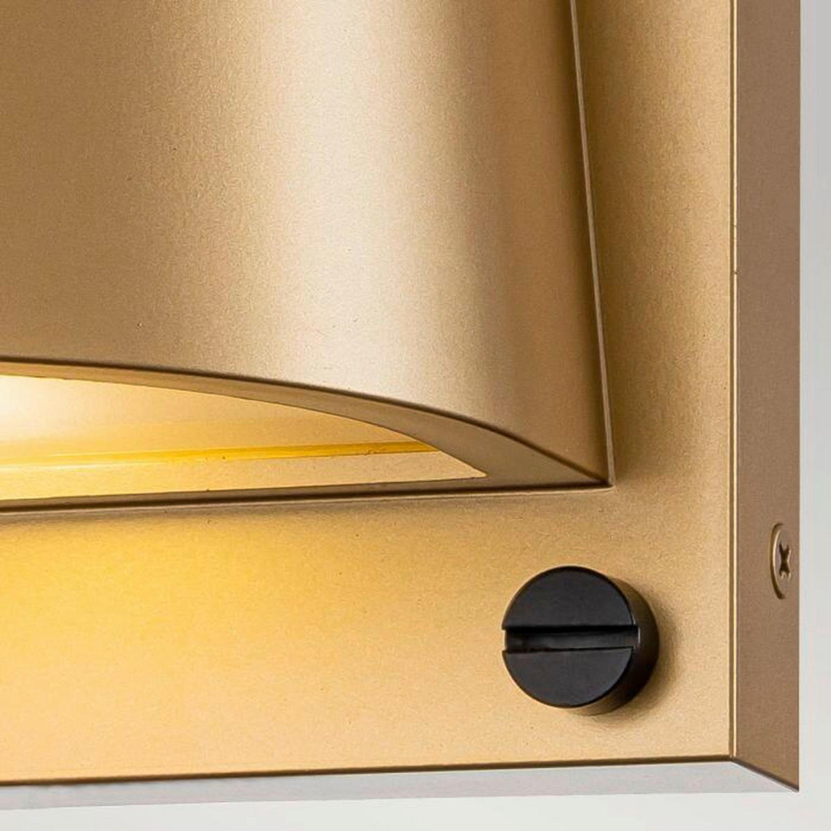 AUSSENWANDLEUCHTE - Messingfarben, Konventionell, Kunststoff/Metall (12/16.5/16.5cm) - Elstead Lighting