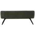 SITZBANK 140/86/63 cm  in Grün, Schwarz  - Schwarz/Grün, Design, Textil/Metall (140/86/63cm) - Moderano