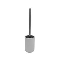 WC-BÜRSTENGARNITUR in Metall    - Schwarz/Weiß, Basics, Kunststoff/Metall (9,5/41/9,5cm) - Sadena
