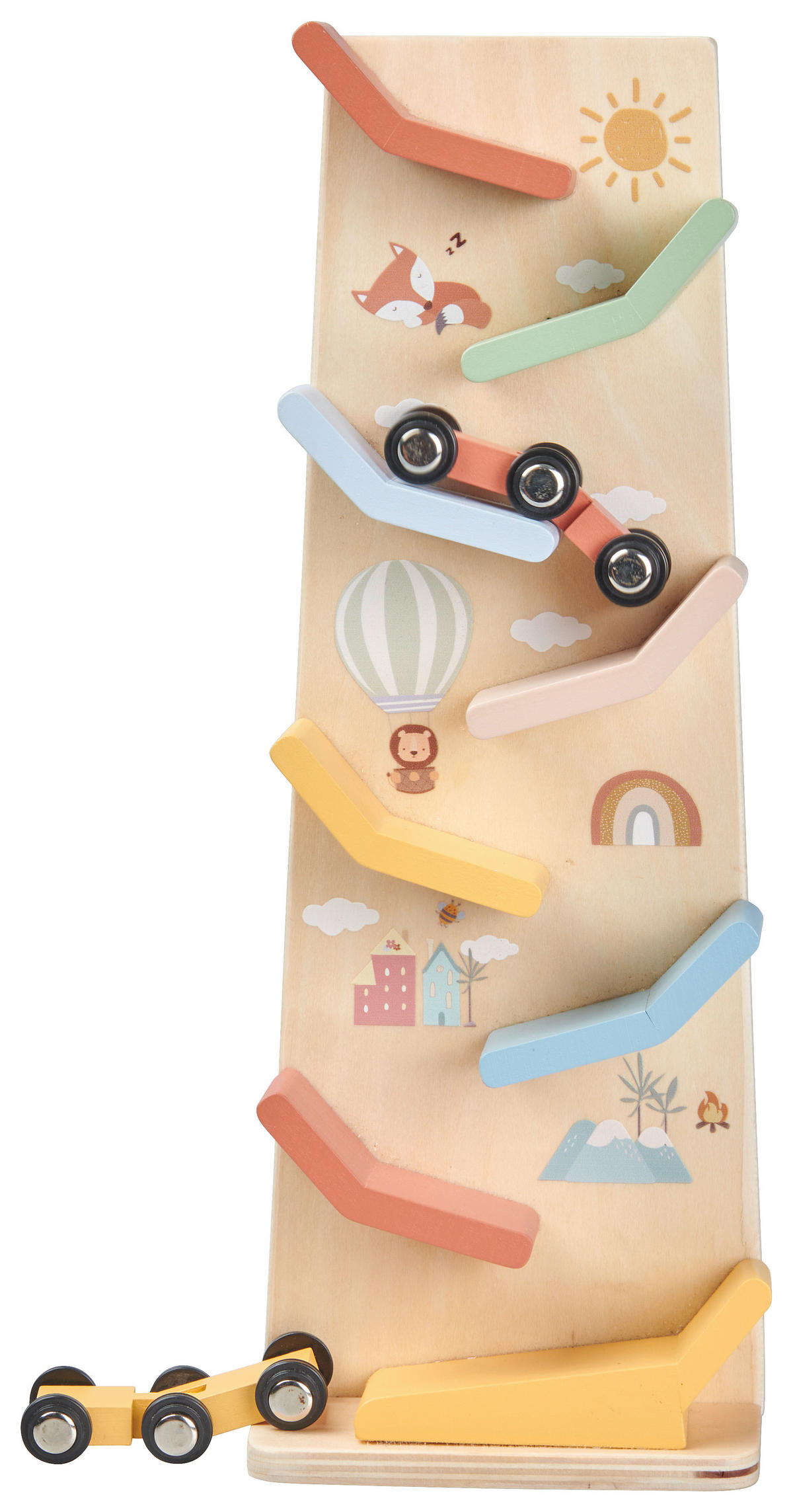 KUGELBAHN OLI  - Multicolor, Natur, Holzwerkstoff/Kunststoff (11/30,5/9cm) - Avelia