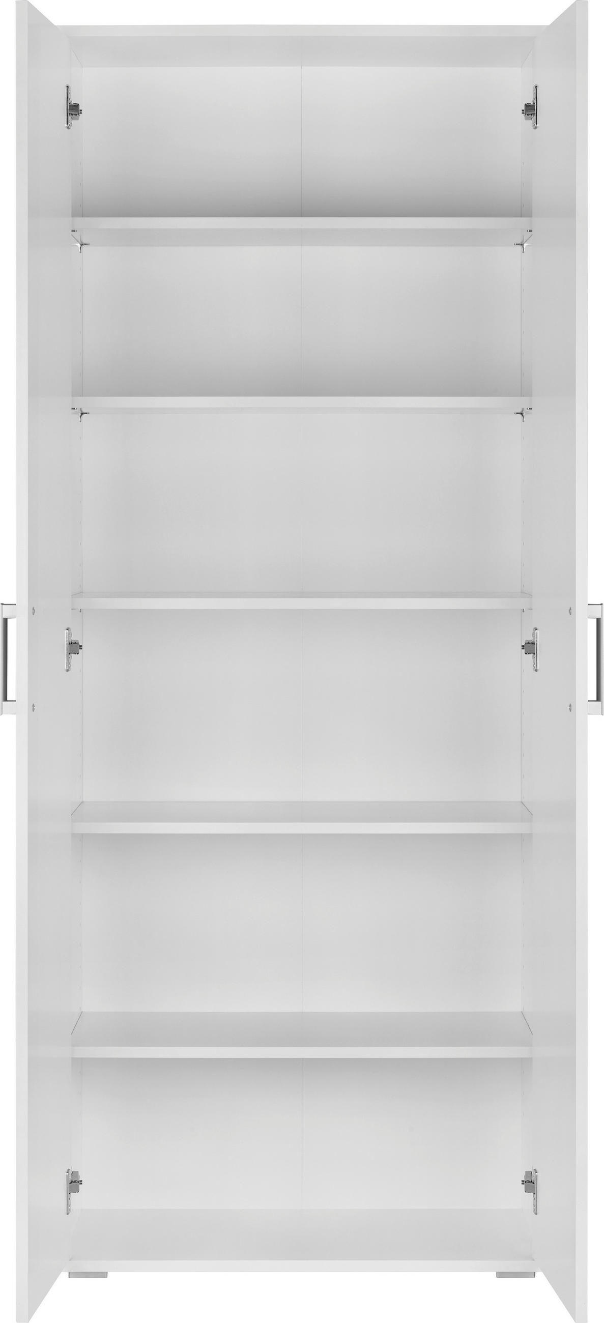 ORMAR VIŠENAMJENSKI bijela  - bijela/boje aluminija, Design, drvni materijal/plastika (70/179/34cm) - Carryhome