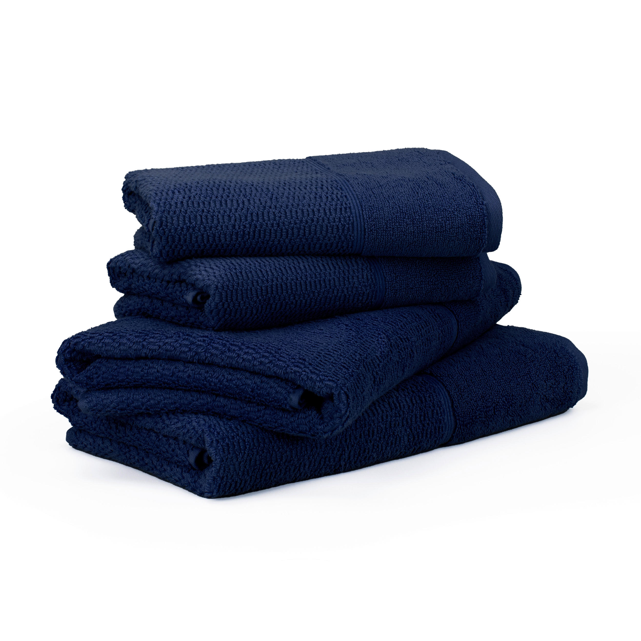 FROTTIERSET FROTTANA PEARL Dunkelblau 4-teilig  - Dunkelblau, Basics, Textil - Moeve