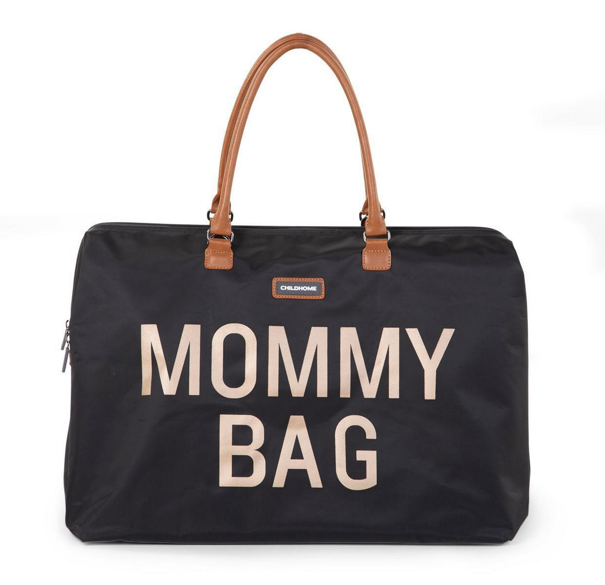WICKELTASCHE Mommy Bag Black Gold  - Schwarz/Grau, Basics, Textil (30cm) - Childhome