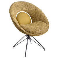 STUHL  Typenauswahl, Sitzfläche 360° drehbar, Gestellauswahl, Stoff-/Lederauswahl Chenille, Flachgewebe  Senfgelb  - Beige/Senfgelb, Design, Leder/Textil (67cm) - Koinor