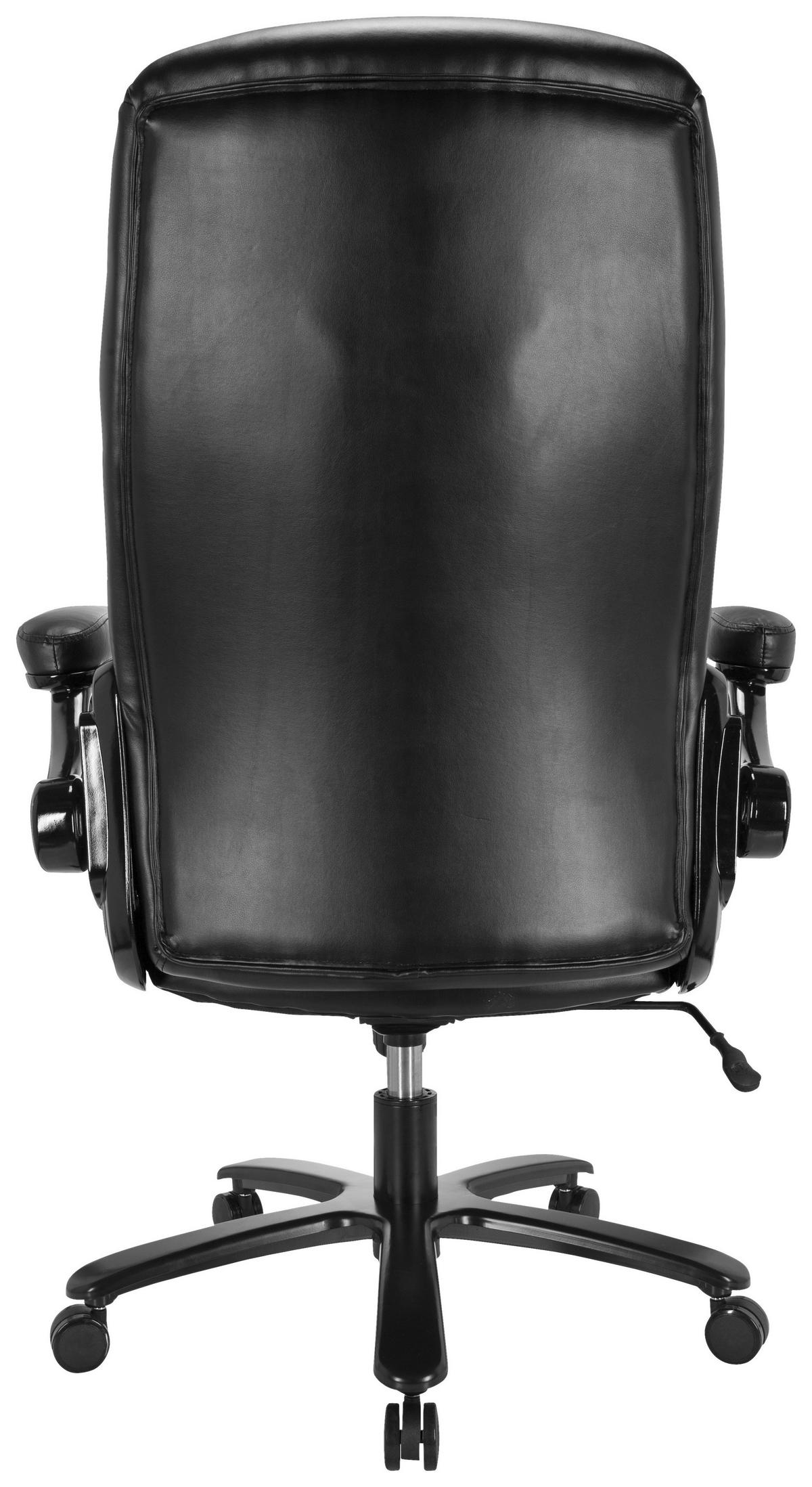 CHEFSESSEL Lederlook Schwarz  - Schwarz, MODERN, Kunststoff/Textil (85/122/82cm) - MID.YOU