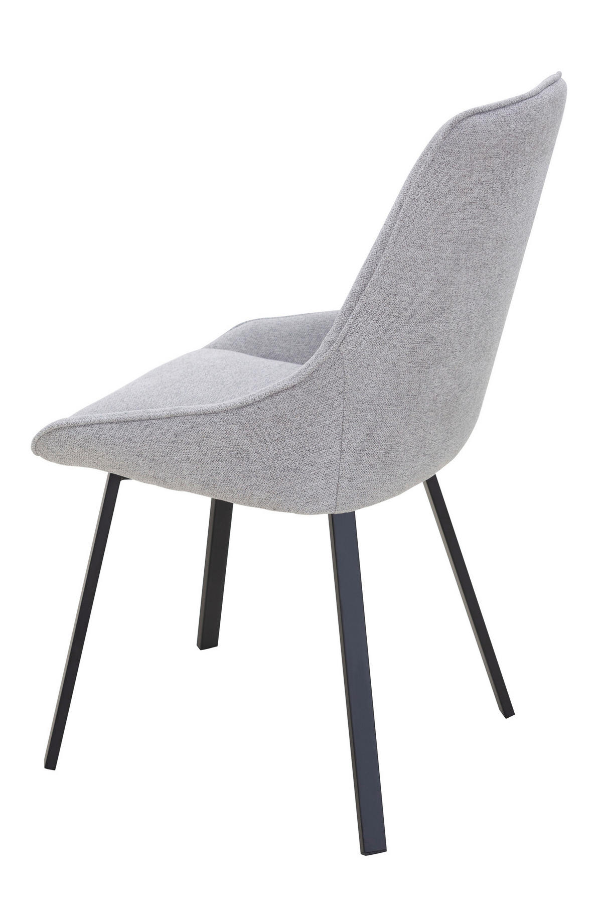 SADA STOLIČIEK 2 kus - čierna/sivá, Modern, kov/textil (51/87/47cm) - Livetastic