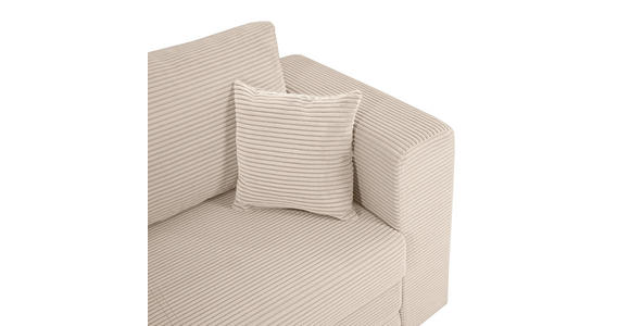 JUGEND- UND KINDERSOFA Cord Hellbraun  - Hellbraun/Schwarz, KONVENTIONELL, Textil (136/78/72cm) - Xora
