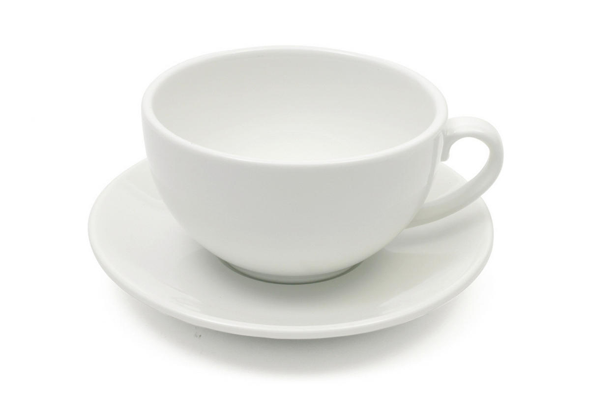 ŠÁLEK A PODŠÁLEK NA CAPPUCCIN porcelán - bílá, Basics, keramika (15,2/7,1/15,2cm) - Maxwell & Williams