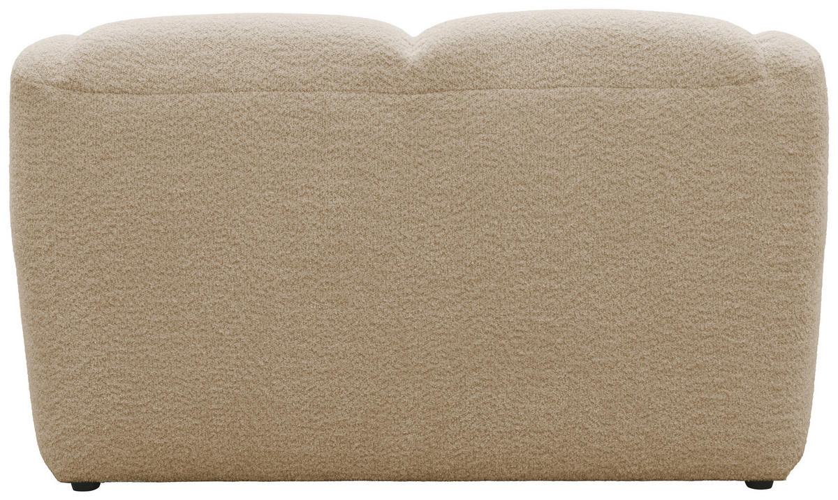 2-SITZER-SOFA 100 034 Chenille Taupe  - Taupe/Creme, MODERN, Kunststoff/Textil (147/82/93cm) - Livetastic