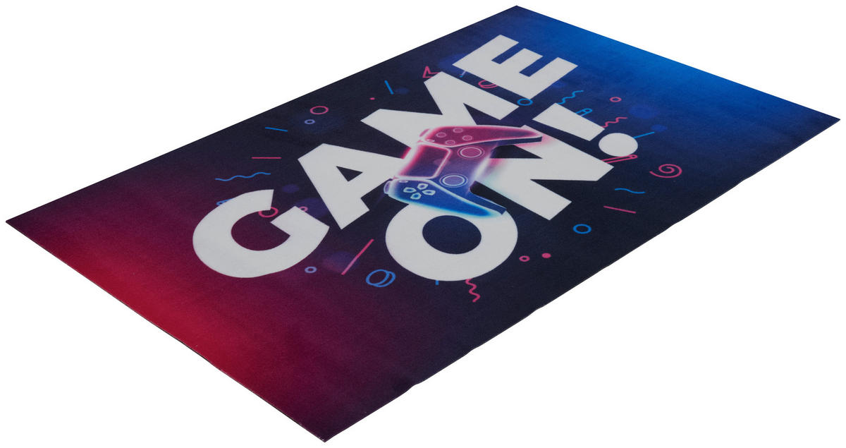 SÍKSZÖVÖTT SZŐNYEG  Velvet Game on  - többszínű, Trend, műanyag/textil (90/145cm) - Esposa