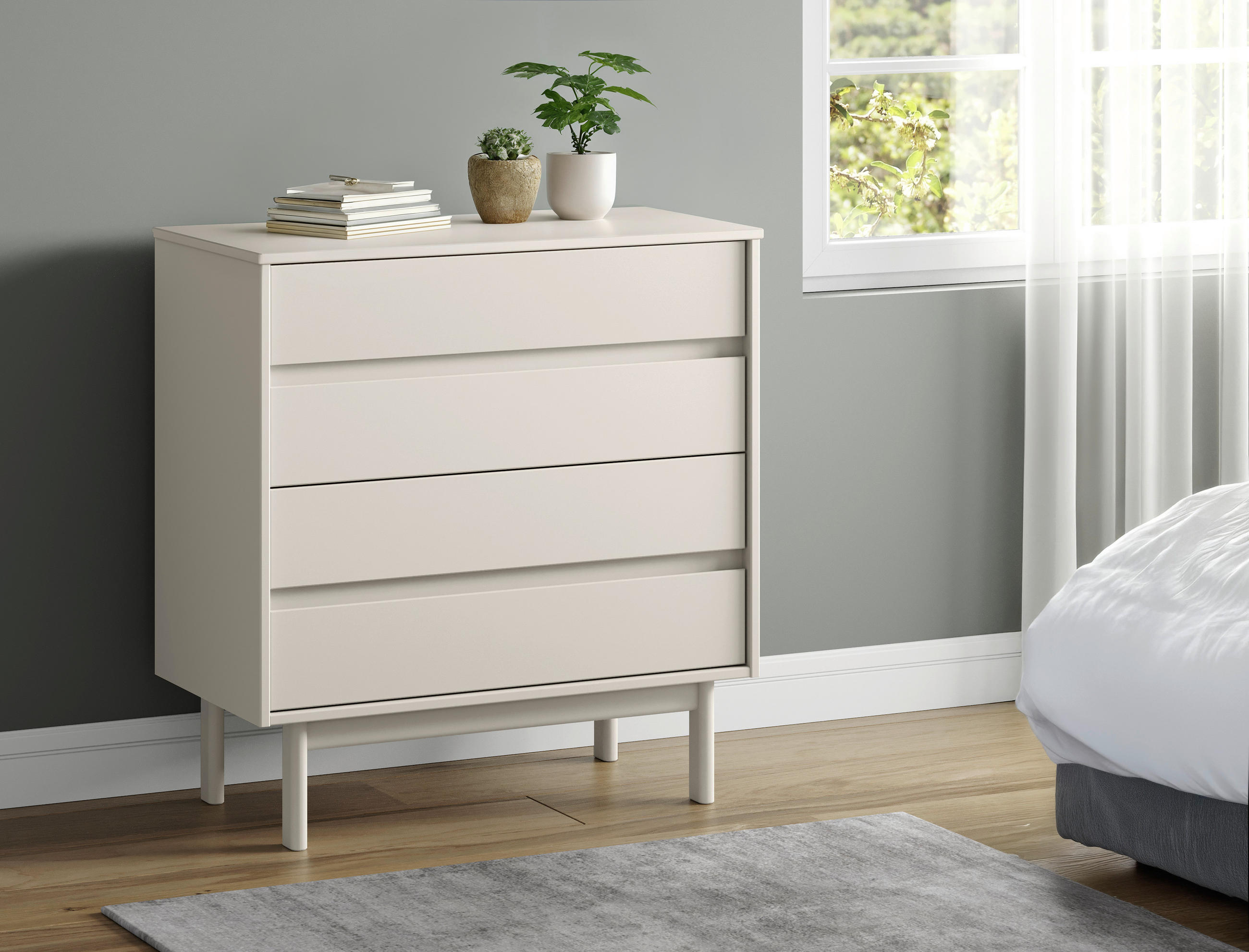 KOMODA, 80/84/42 cm - béžová, Design (80/84/42cm) - Livetastic