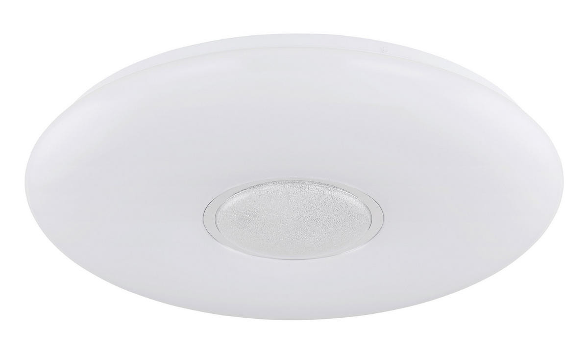 LED-DECKENLEUCHTE 48,5/7,2 cm   - Klar/Opal, Design, Glas/Kunststoff (48,5/7,2cm) - Globo