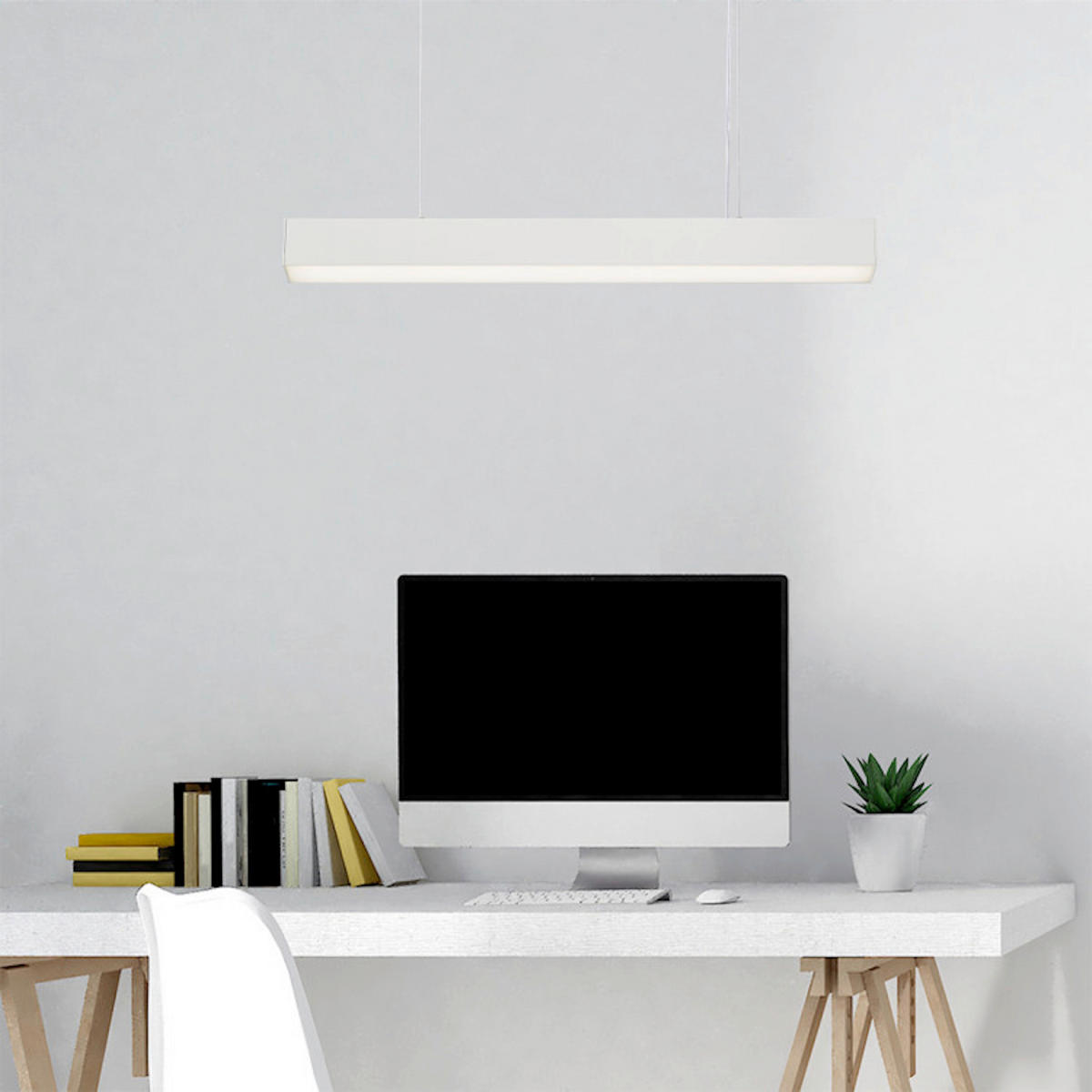LED-HÄNGELEUCHTE Luci  120/80/6 cm  - Schwarz, Design, Metall (120/80/6cm)