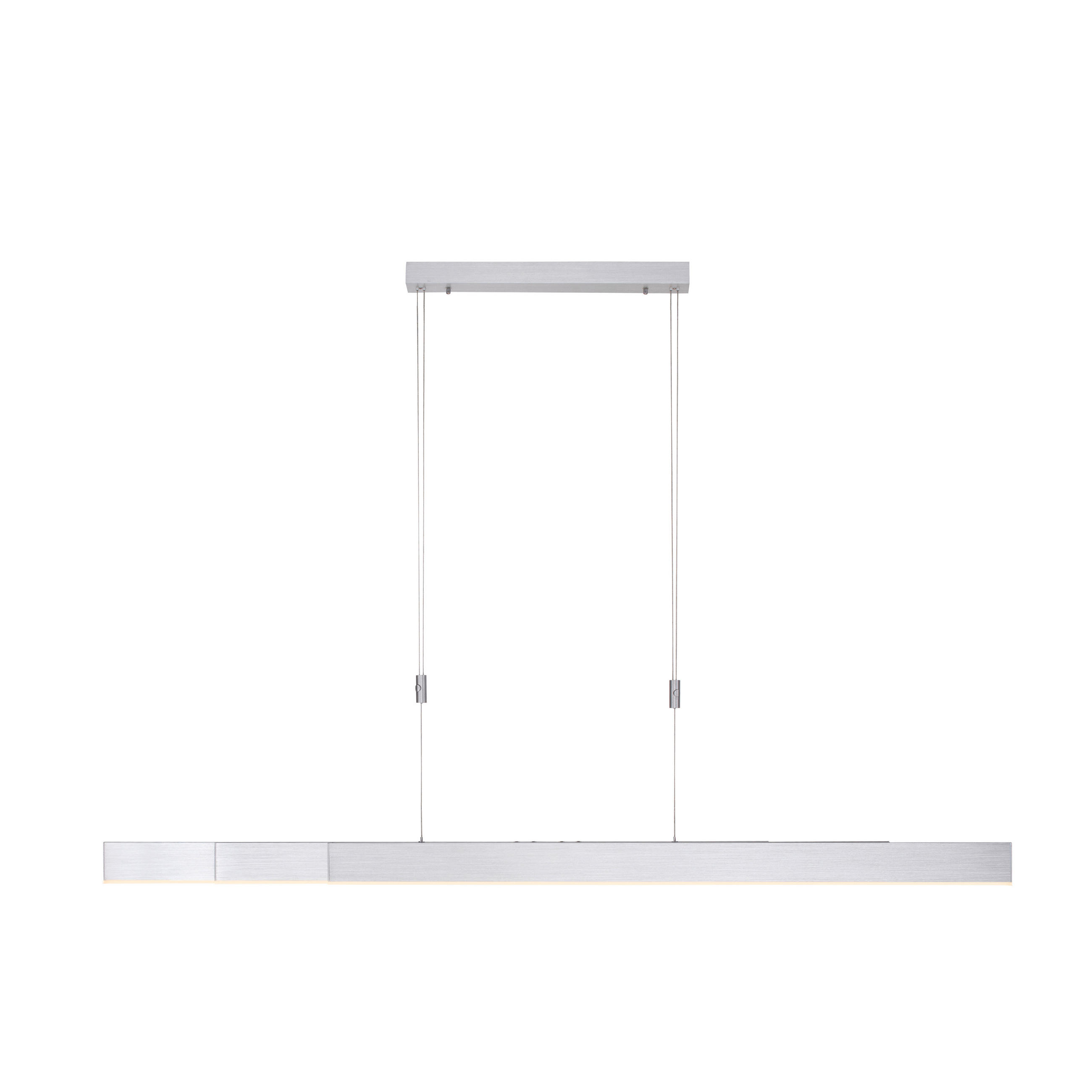 LED-HÄNGELEUCHTE 200/5,5/200 cm  - Alufarben, Design, Kunststoff/Metall (200/5,5/200cm) - Neuhaus PURE