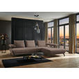 ECKSOFA in Chenille Braun  305/224 cm  - Schwarz/Braun, Design, Textil/Metall (305/224cm) - Dieter Knoll