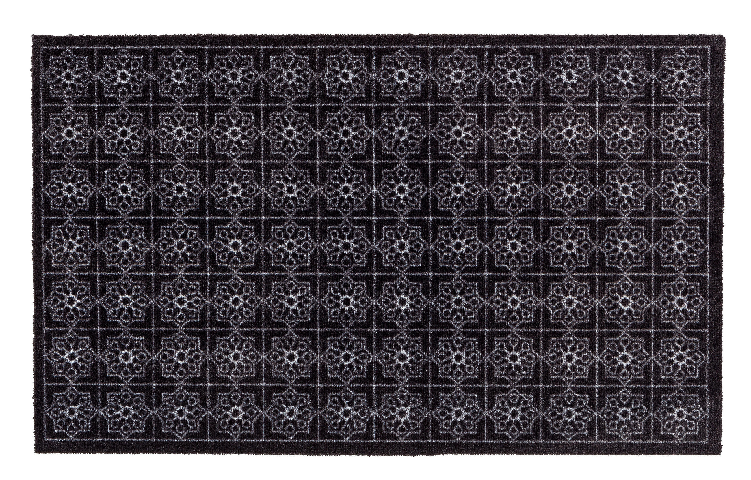 OTIRAČ ZA OBUĆU 66/110 cm   - bela/crna, Osnovno, tekstil (66/110cm)