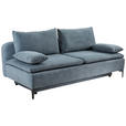 SCHLAFSOFA Flachgewebe Dunkelgrau  - Dunkelgrau/Schwarz, Design, Textil/Metall (203/75/100cm) - Carryhome