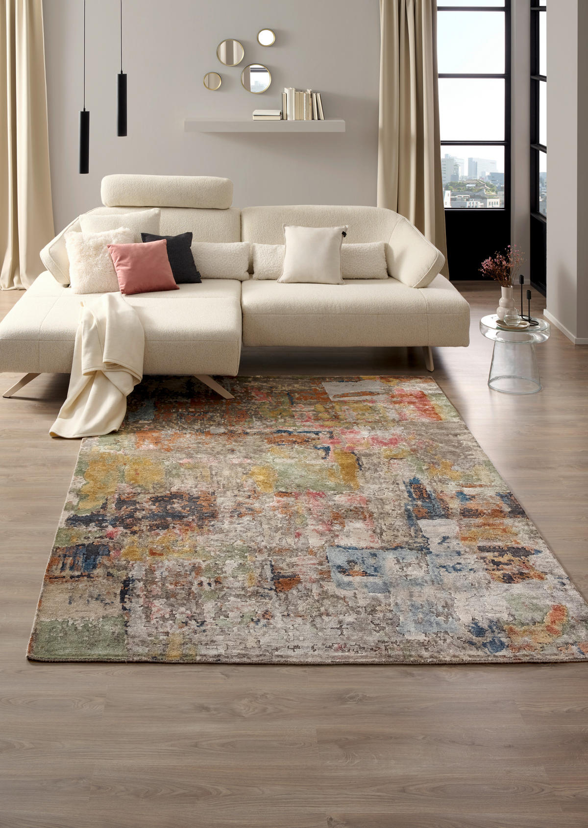 ORIENTTEPPICH  Wohnzimmer 200/300 cm Tango Multicolor rechteckig  - Multicolor, Design, Textil (200/300cm) - Cazaris