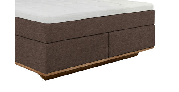 BOXSPRINGBETT 180/200 cm  in Braun  - Eichefarben/Braun, Natur, Holz/Textil (180/200cm) - Linea Natura