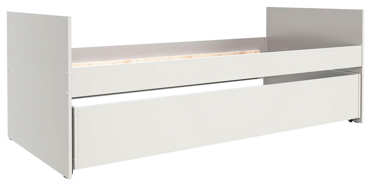 AUSZIEHBETT 90/200 cm,  in Kaschmir, Bettschublade, Lattenrost für Zusatzbett, Lattenrost für Hauptbett  - Kaschmir/Naturfarben, MODERN, Holz/Holzwerkstoff (90/200cm) - MID.YOU