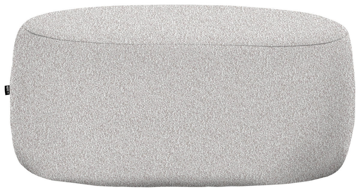 HOCKER in Textil Beige  - Beige/Schwarz, MODERN, Kunststoff/Textil (88/43/66cm) - Hom`in