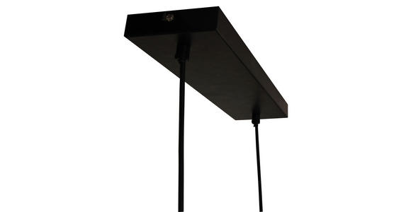 HÄNGELEUCHTE  - Schwarz/Naturfarben, Trend, Holz/Metall (90/15/150cm) - Novel