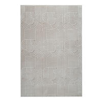 FLACHWEBETEPPICH  Wohnzimmer 120/160 cm Calma Beige rechteckig  - Beige, Basics, Textil (120/160cm) - Kayoom