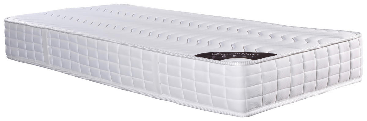 TASCHENFEDERKERNMATRATZE 90/200 cm Höhe ca. 24 cm  - Weiss, Basics, Textil (90/200cm) - MID.YOU