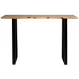 KONSOLENTISCH in Holz, Metall, Kunststoff 120/37/78 cm    - Schwarz/Akaziefarben, LIFESTYLE, Holz/Kunststoff (120/37/78cm) - Landscape