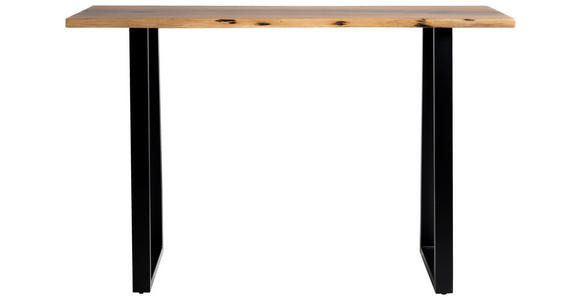 KONSOLENTISCH in Holz, Metall, Kunststoff 120/37/78 cm    - Schwarz/Akaziefarben, LIFESTYLE, Holz/Kunststoff (120/37/78cm) - Landscape