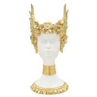 SKULPTUR - Goldfarben/Weiß, Basics, Kunststoff (17.5/38/17cm)