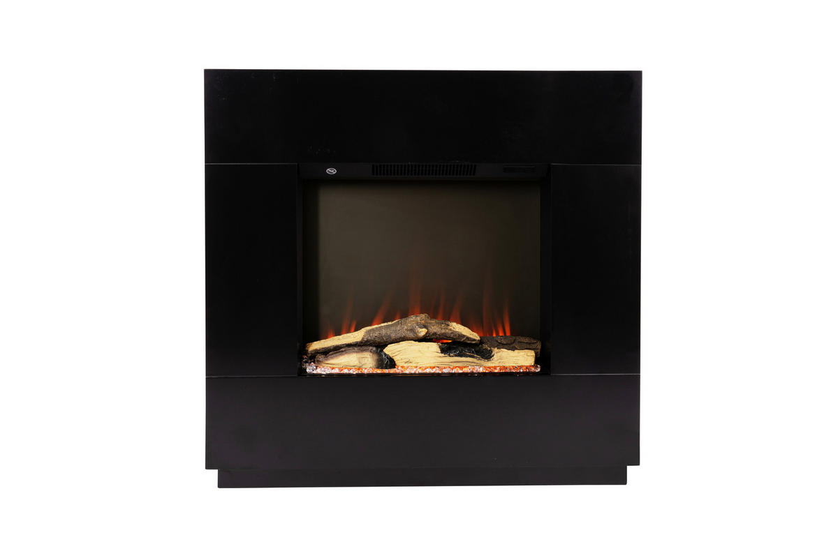 ELEKTROKAMIN - Schwarz, Basics, Holzwerkstoff (80/76/26cm)