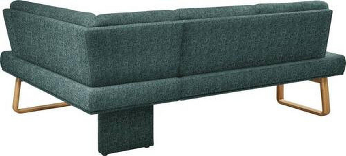 ECKBANK 265/174 cm  in Grün, Eichefarben  - Eichefarben/Grün, Design, Holz/Textil (265/174cm) - Dieter Knoll