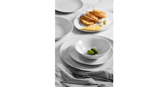 KOMBISERVICE 100-teilig  - Weiß, Basics, Keramik - Novel