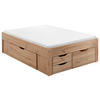 STAURAUMBETT 140/200 cm  in Eiche Artisan  - Eiche Artisan, KONVENTIONELL, Holzwerkstoff (140/200cm) - Boxxx