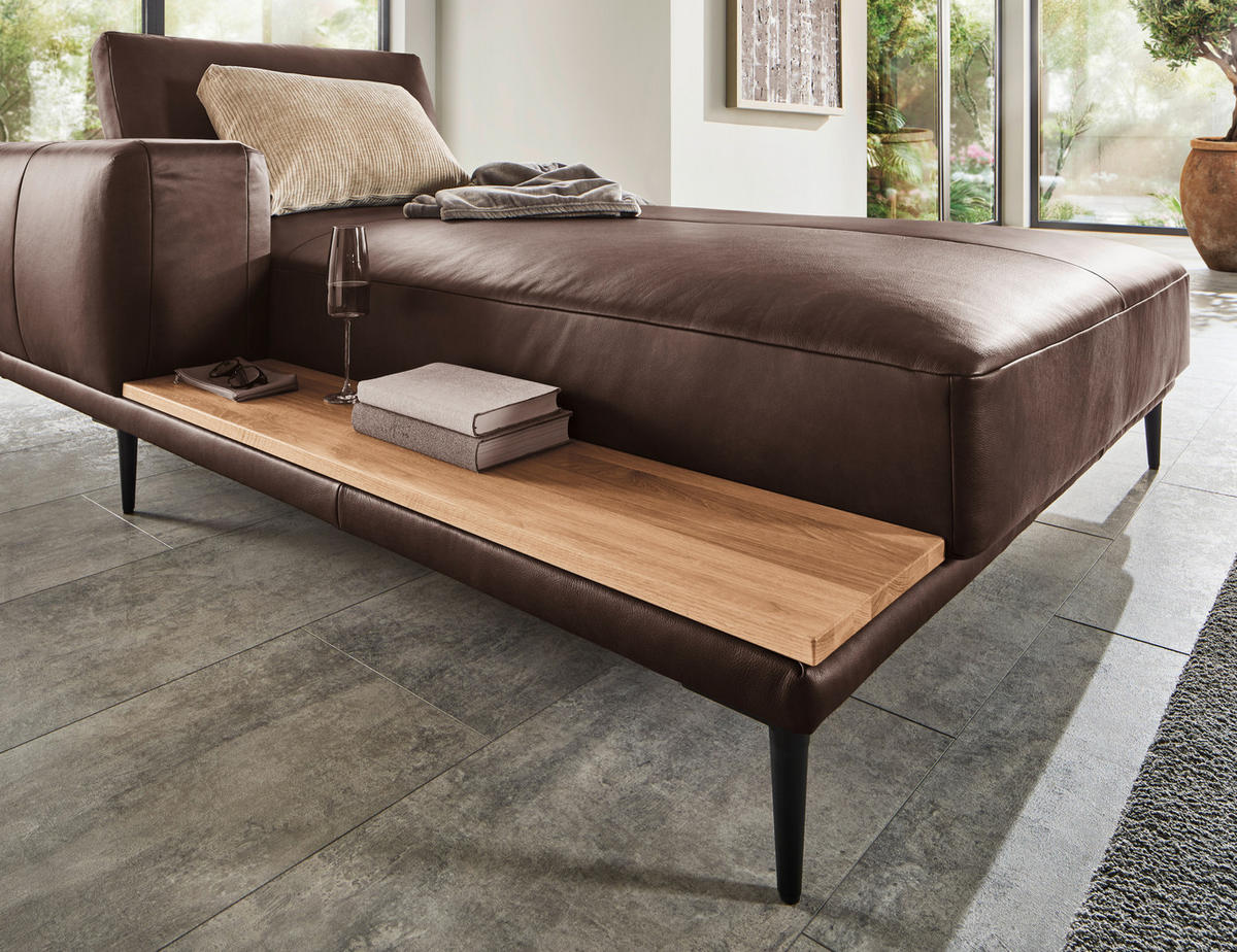 LIEGE Echtleder Braun  - Schwarz/Braun, Design, Leder (225/85/141cm) - Belluti