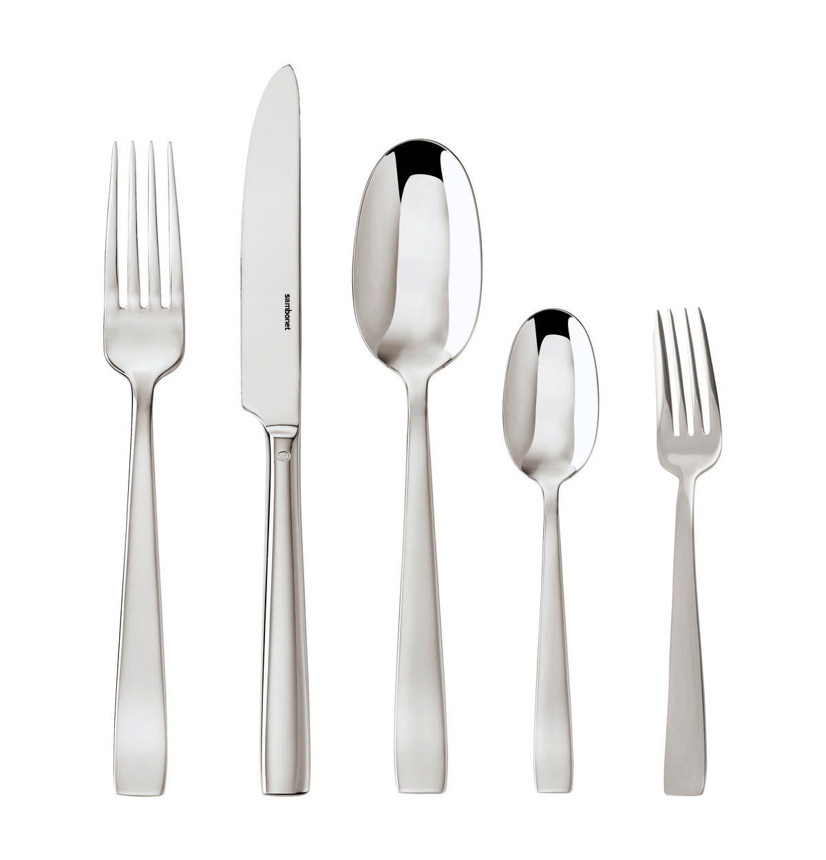 SAMBONET BESTECK FLAT 30-teilig Edelstahl  - Basics, Metall - Sambonet