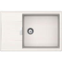 SPÜLE TIAD100LSUPOL  - Weiß, Basics, Stein (78/50cm) - Schock